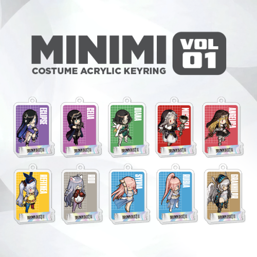 [브라운더스트2] 미니미 코스튬 아크릴 키링 굿즈_Vol.1 | 11.14~11.28