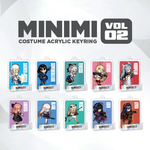 [브라운더스트2] 미니미 코스튬 아크릴 키링 굿즈_Vol.2 | 11.21~12.5